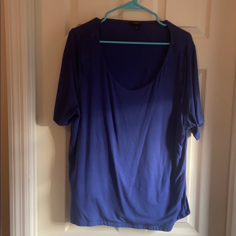 Talbots 2X women’s Royal Blue Short Sleeve Tee
